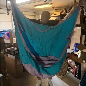 Blue and Purple Hammock hanging